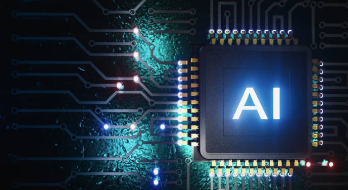 Modern warehouse with automated logistics systems